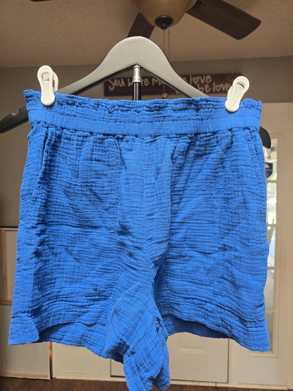 Rails Women's Textured Pull-On Shorts in Bright Blue